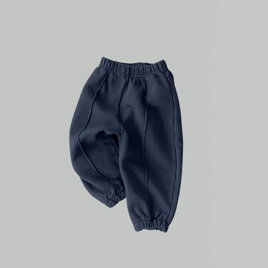 Unisex Baby Cotton Sweatpants With Elastic Waist For Toddlers - Image 9