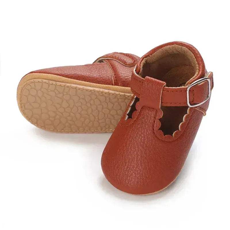 Unisex Baby Shoes Non Slip Soft Sole PU Leather 0-18M - Image 3