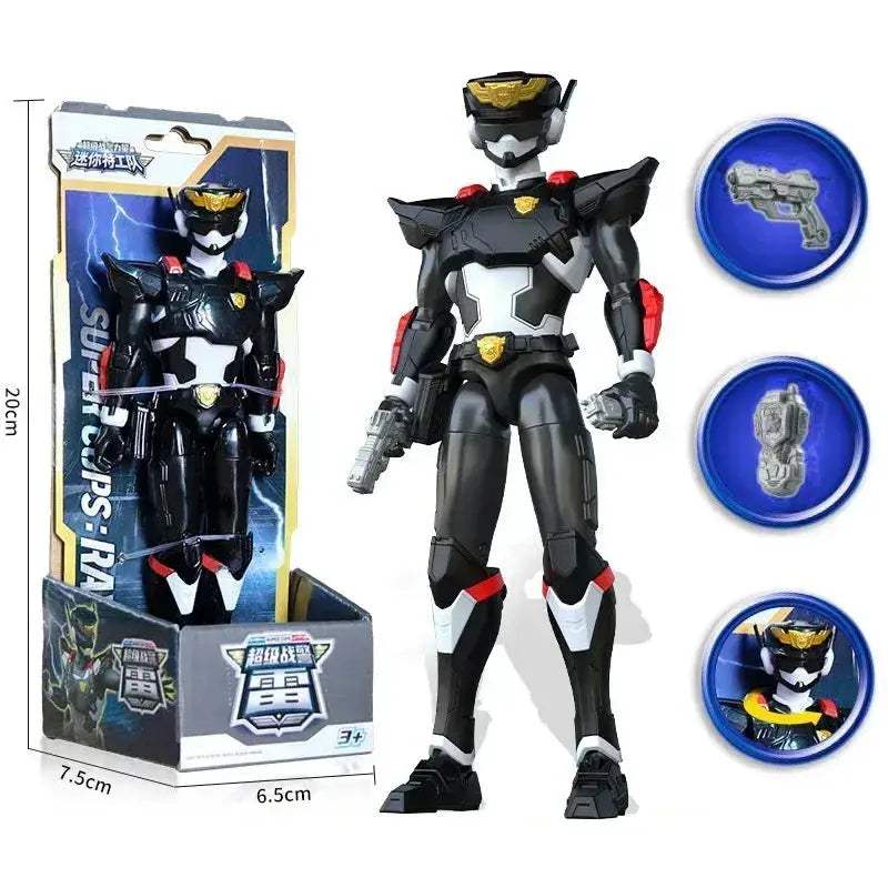 Unisex Police Transformation Action Figure Toy Robot Mini Agent Simulation Animal Theme - Image 4