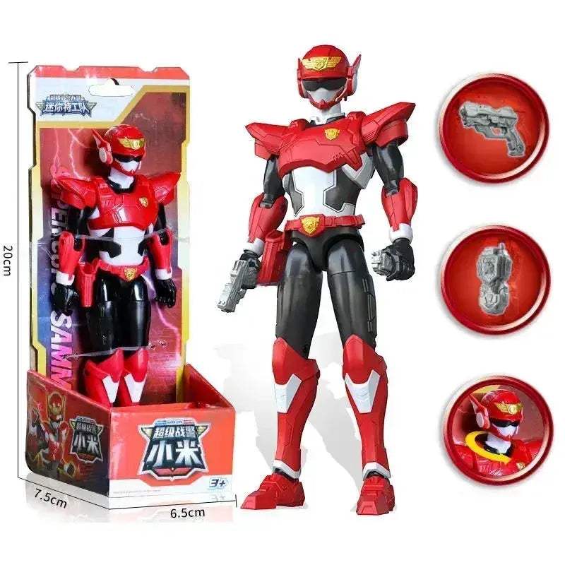 Unisex Police Transformation Action Figure Toy Robot Mini Agent Simulation Animal Theme - Image 8
