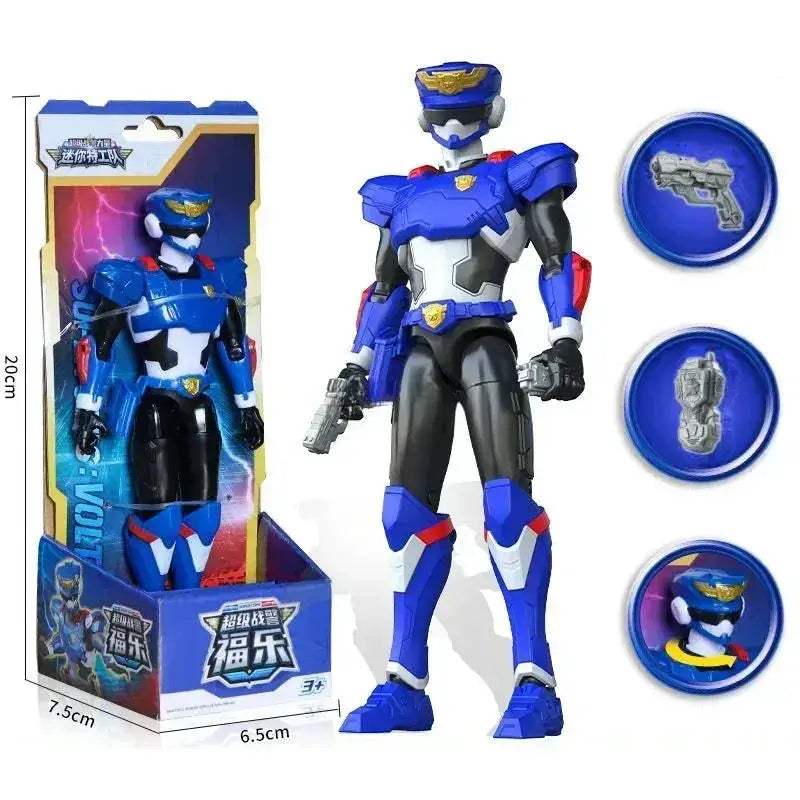 Unisex Police Transformation Action Figure Toy Robot Mini Agent Simulation Animal Theme - Image 9