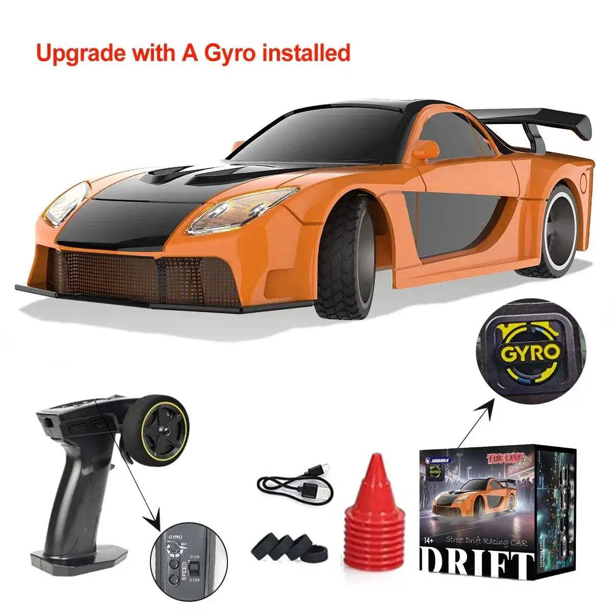 Upgraded RC Drift Car 4WD High Speed RTR Vehicle Mini - Image 18