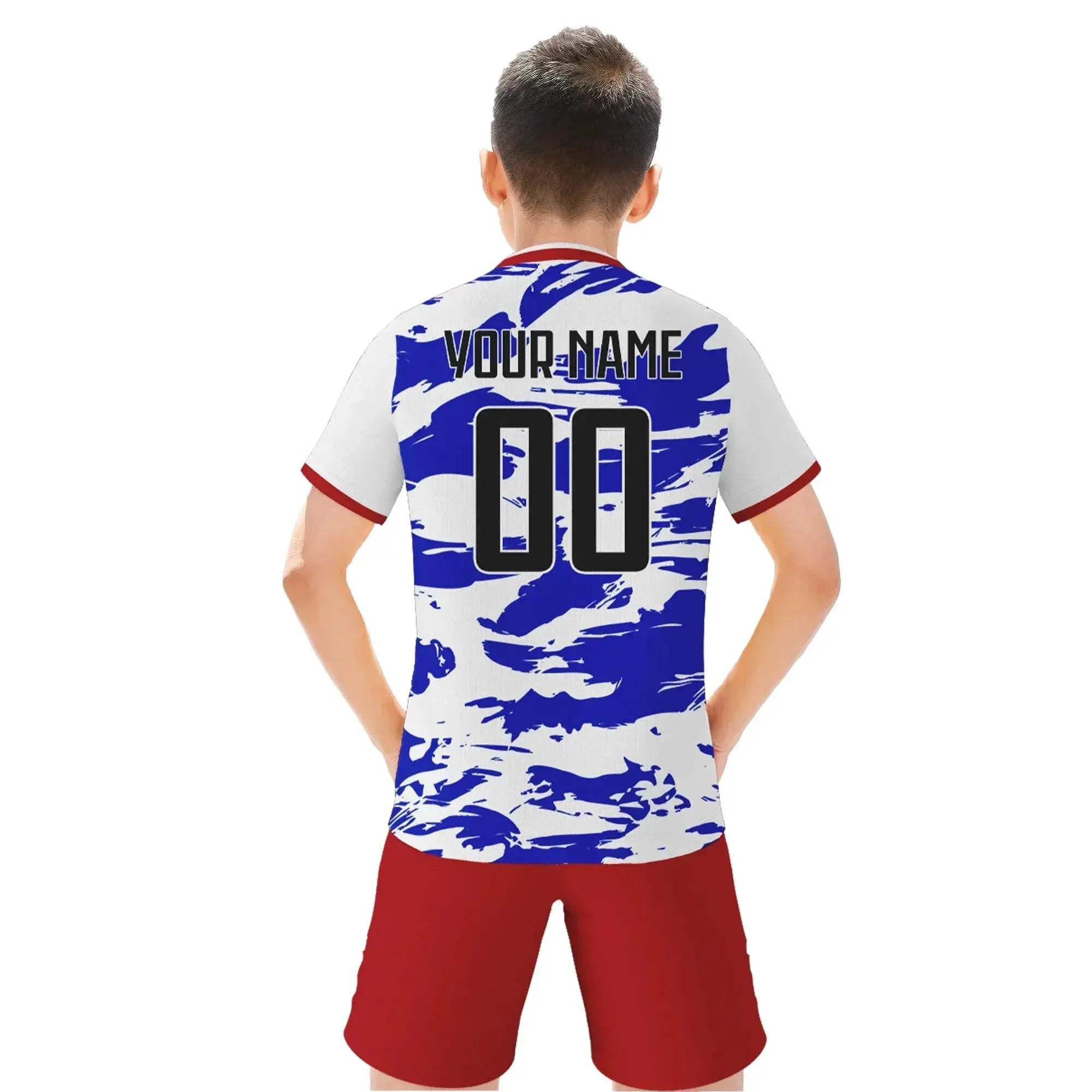 USA Kids Custom Soccer Jersey With Printed Name And Number - Image 3