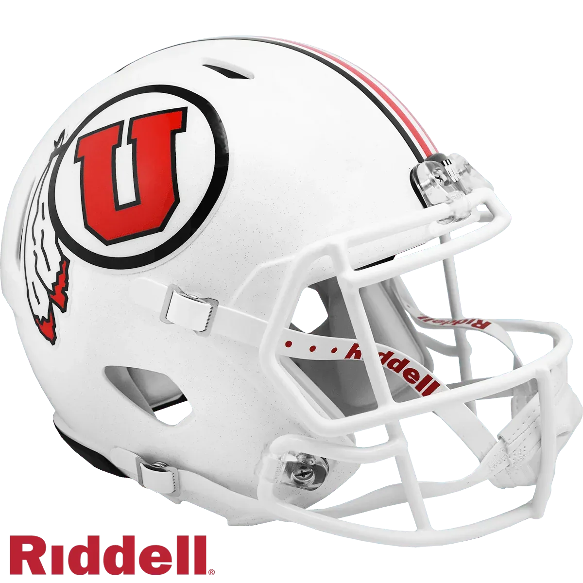 Utah Utes Riddell Replica Full Size Speed Helmet White