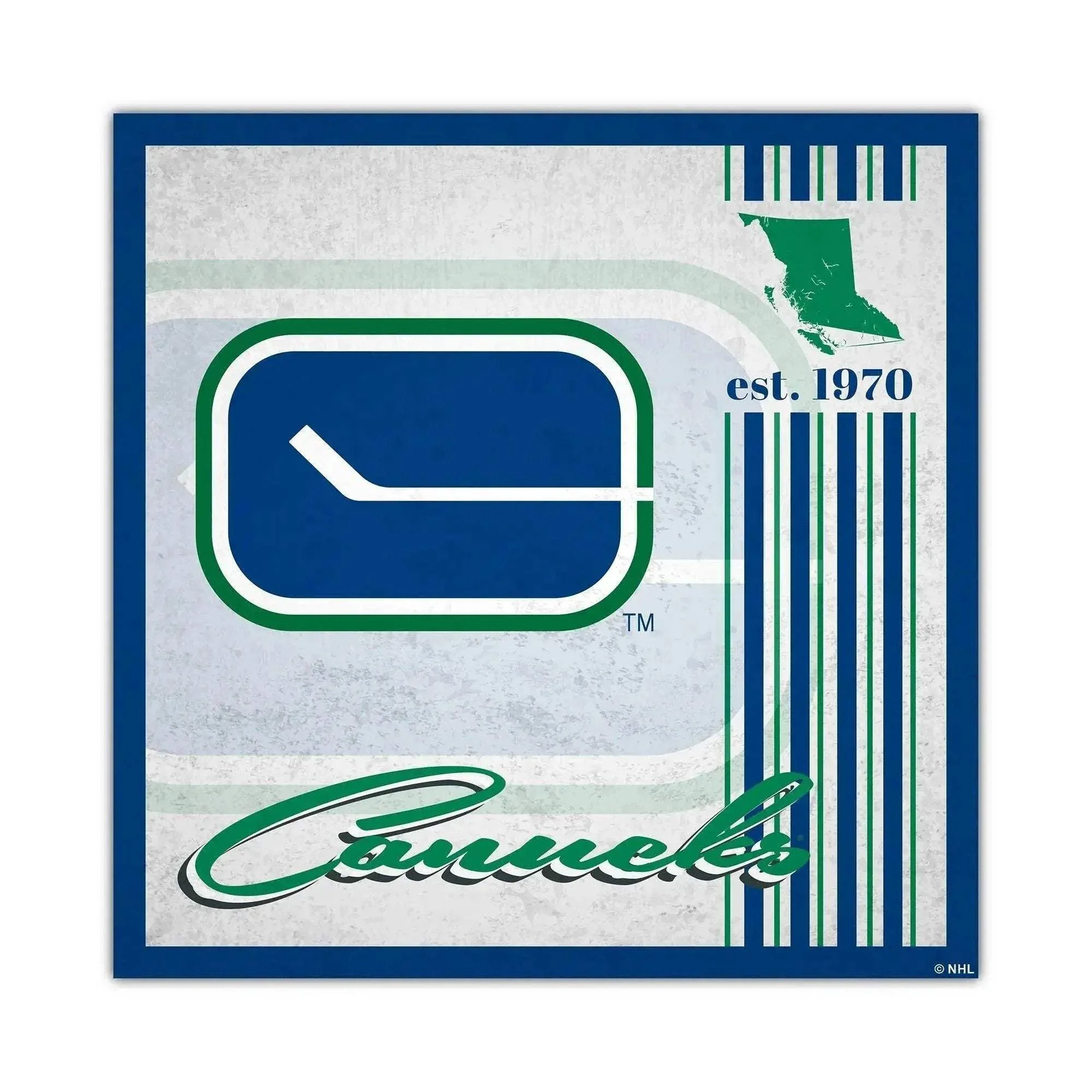 Vancouver Canucks Wood Sign 10x10 Album Design Order