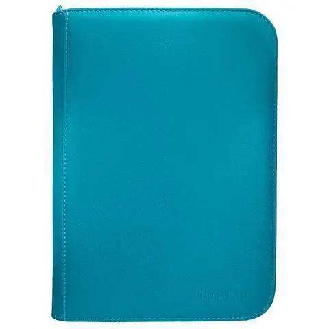 Vivid Teal 4 Pocket Zippered PRO Binder For Trading Cards