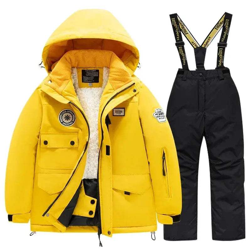 Warm Kids Ski Suit Windproof Waterproof Thick Insulated For Boys And Girls - Image 6
