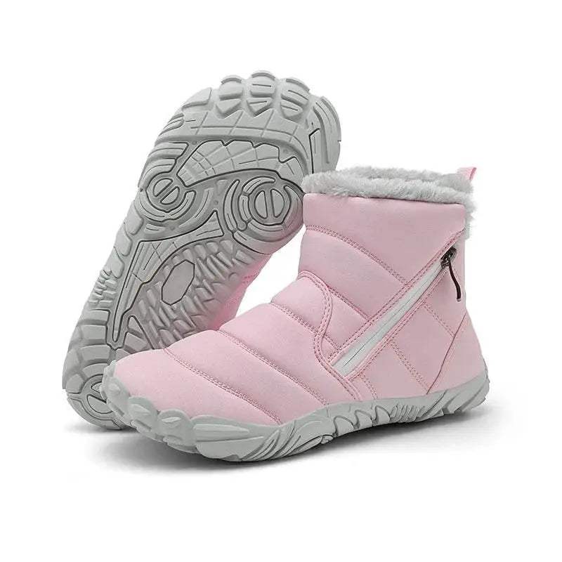 Warm Kids Snow Boots With Zipper For Unisex 4 To 6 Years - Image 11