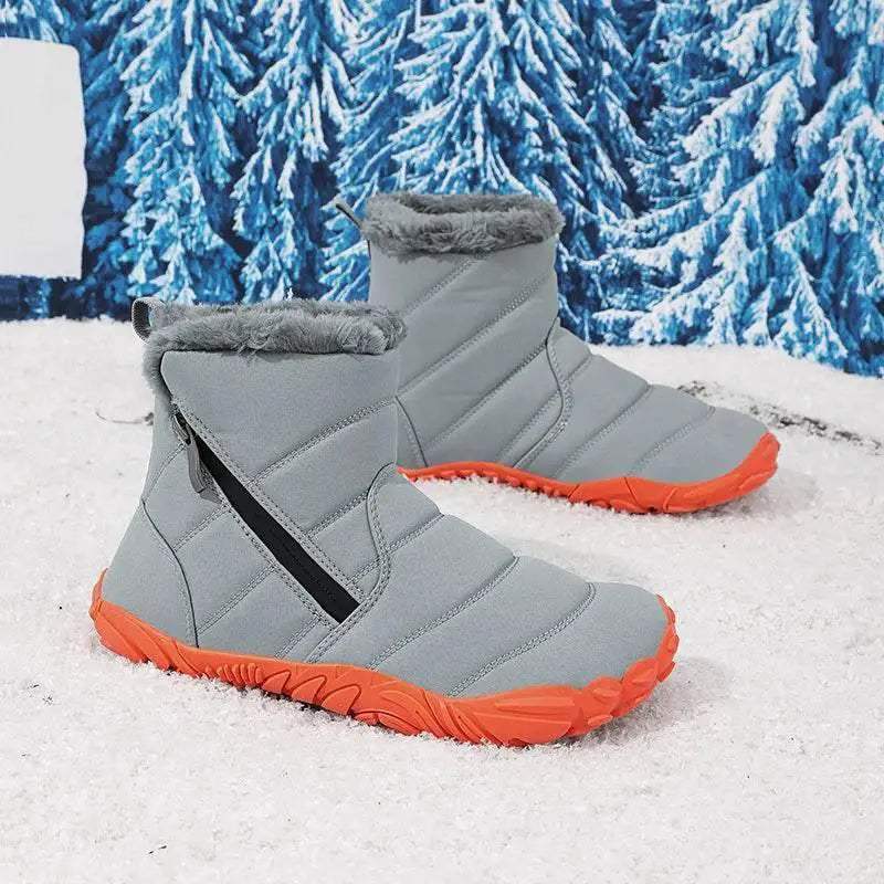 Warm Kids Snow Boots With Zipper For Unisex 4 To 6 Years - Image 2