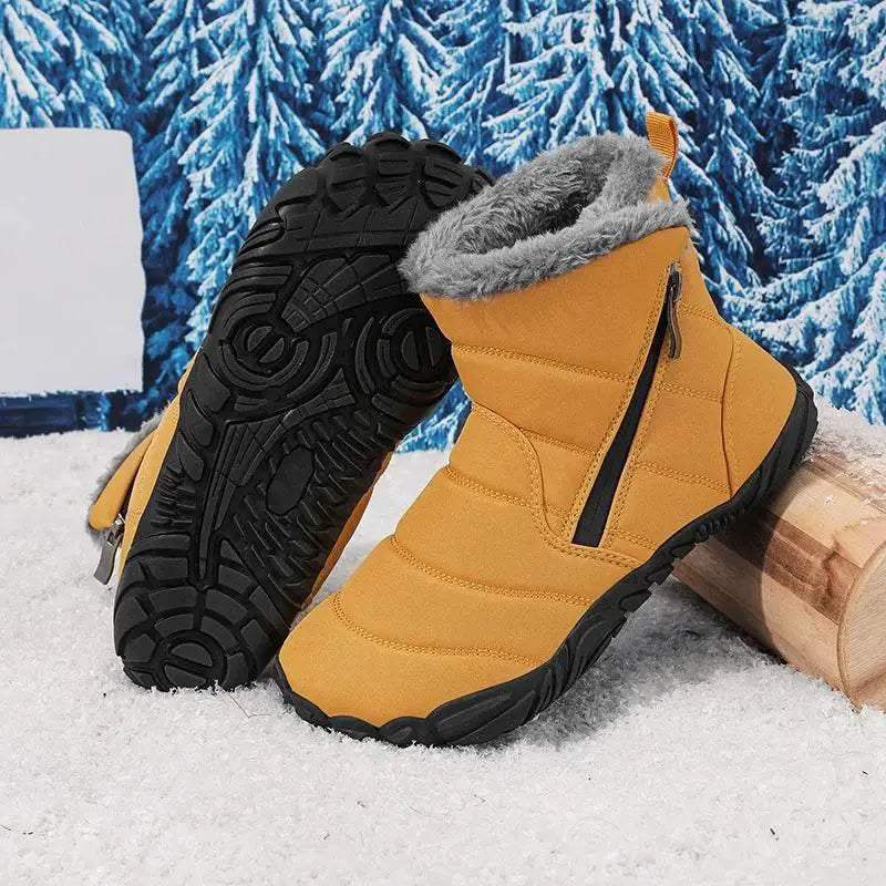 Warm Kids Snow Boots With Zipper For Unisex 4 To 6 Years - Image 4