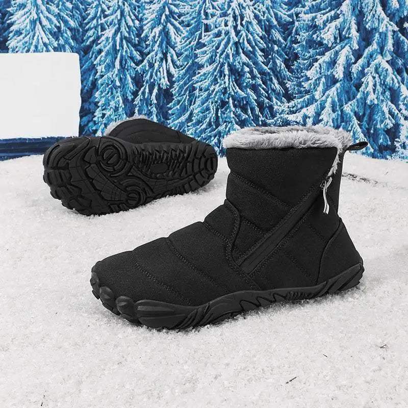 Warm Kids Snow Boots With Zipper For Unisex 4 To 6 Years - Image 5