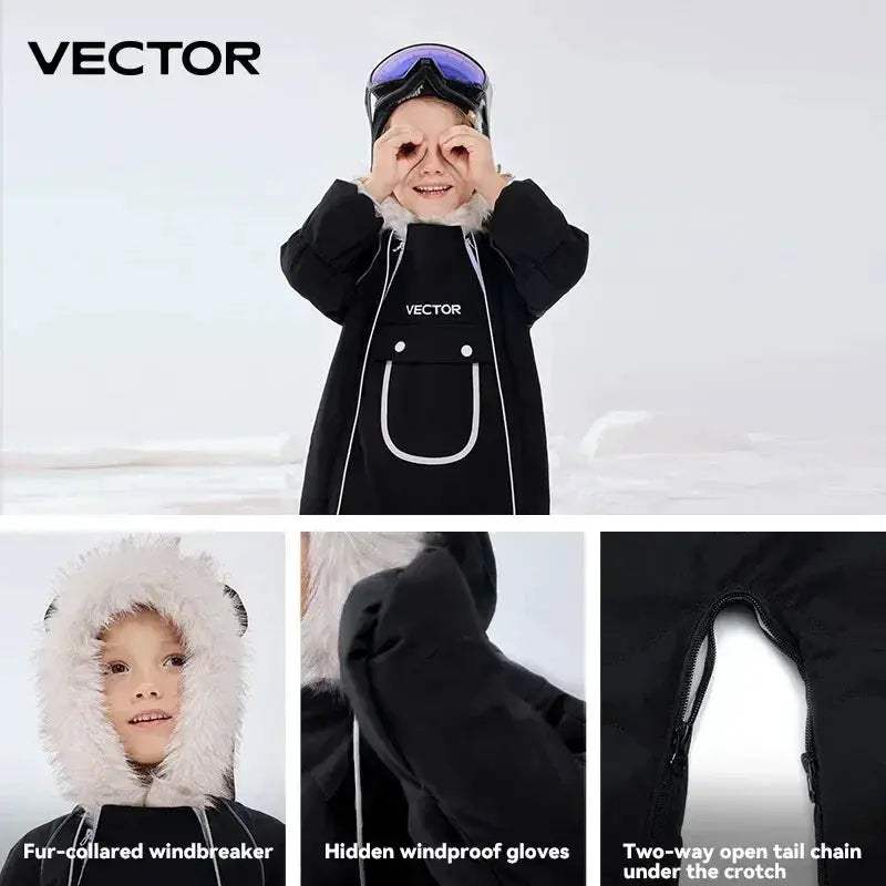 Warm Waterproof Kids Ski Jacket For Winter Snow Play - Image 6