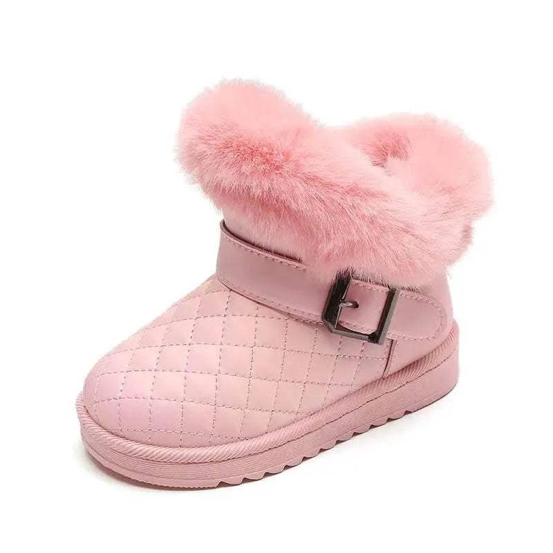 Warm Winter Waterproof Kids Snow Boots Fleece Lined Unisex - Image 6