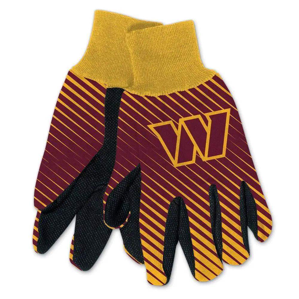 Washington Commanders Two Tone Gloves for Adult Size Large