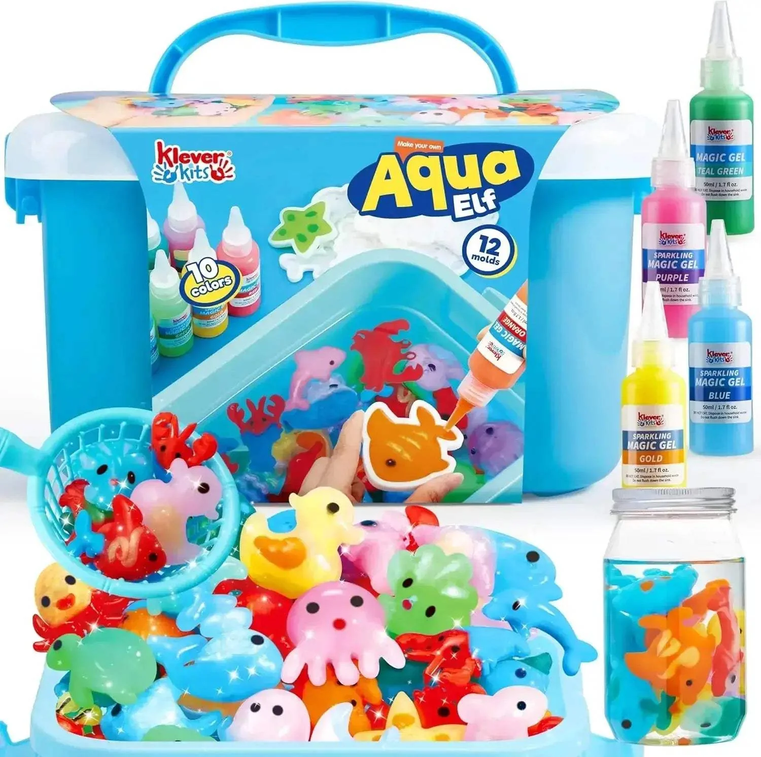 Water Gel Kit For Kids With 10 Gels Preserving Bottle