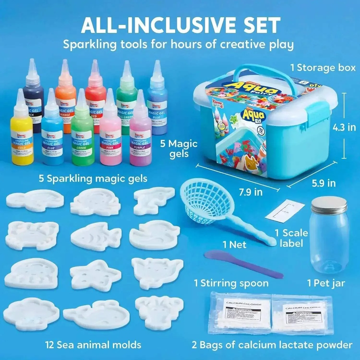 Water Gel Kit For Kids With 10 Gels Preserving Bottle - Image 3