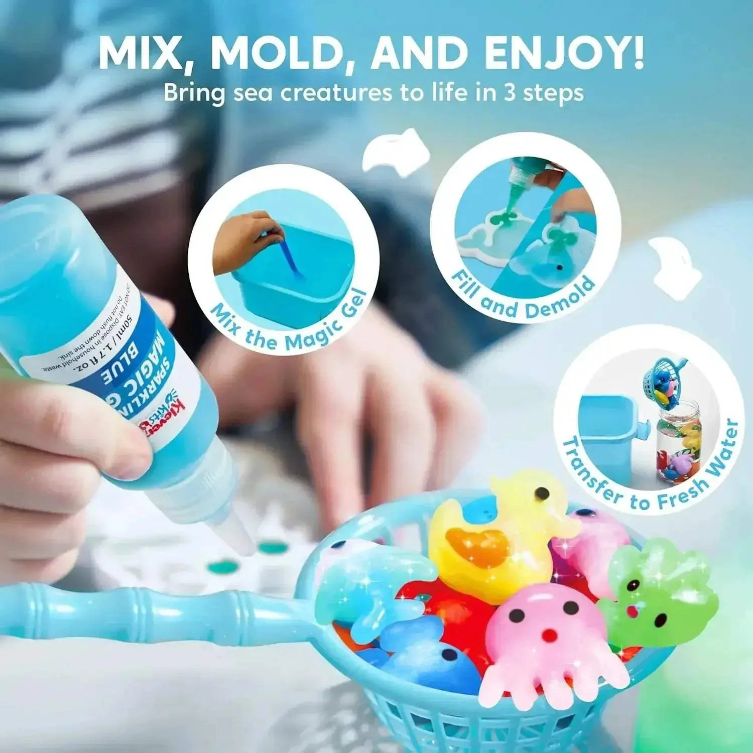 Water Gel Kit For Kids With 10 Gels Preserving Bottle - Image 6