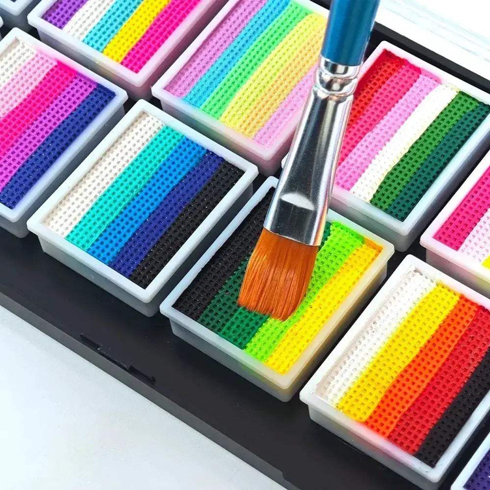 Water Soluble Rainbow Face Paint Palette For Kids Everyday Use - Image 2