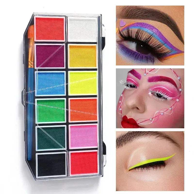 Water Soluble Rainbow Face Paint Palette For Kids Everyday Use - Image 7