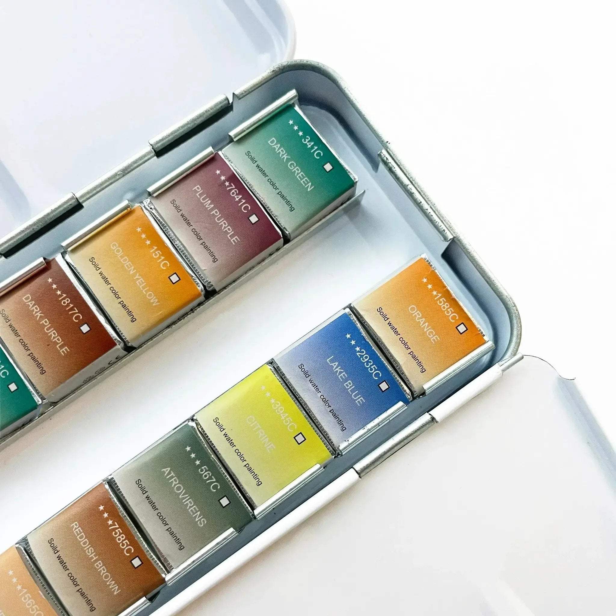 Watercolors – Metal Palette – 12 Colors – Travel Friendly - Image 5
