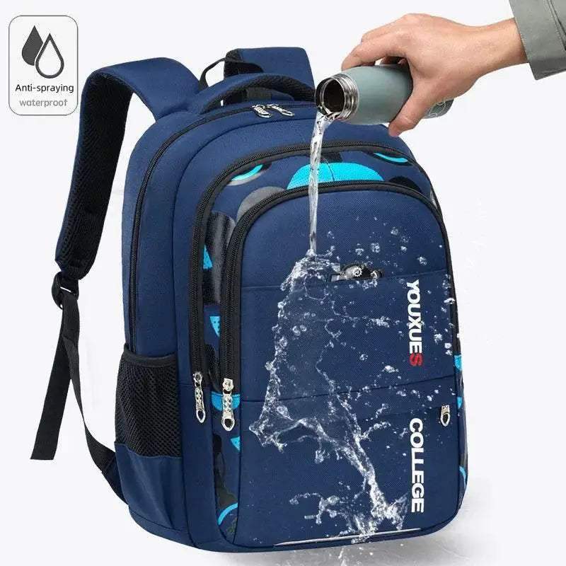 Waterproof Backpacks Ergonomic Back Panel For Elementary And Junior High Students - Image 5