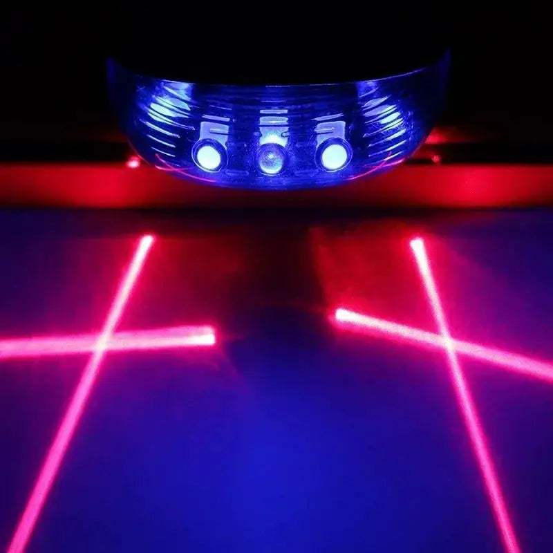 Waterproof Bicycle LED Tail Light with Dual Lasers for Safety - Image 12