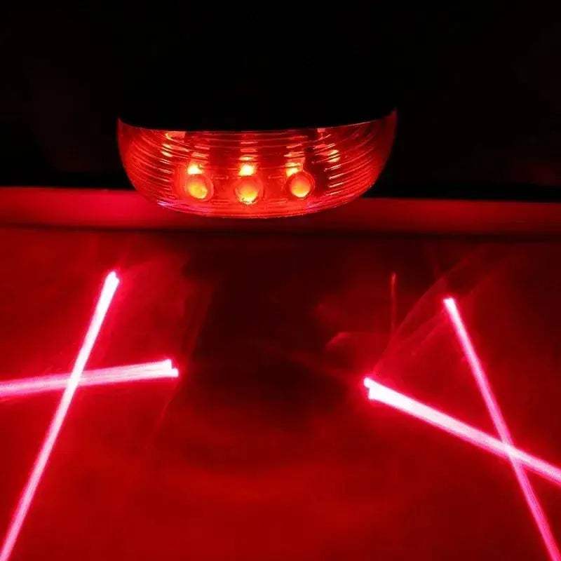 Waterproof Bicycle LED Tail Light with Dual Lasers for Safety - Image 7