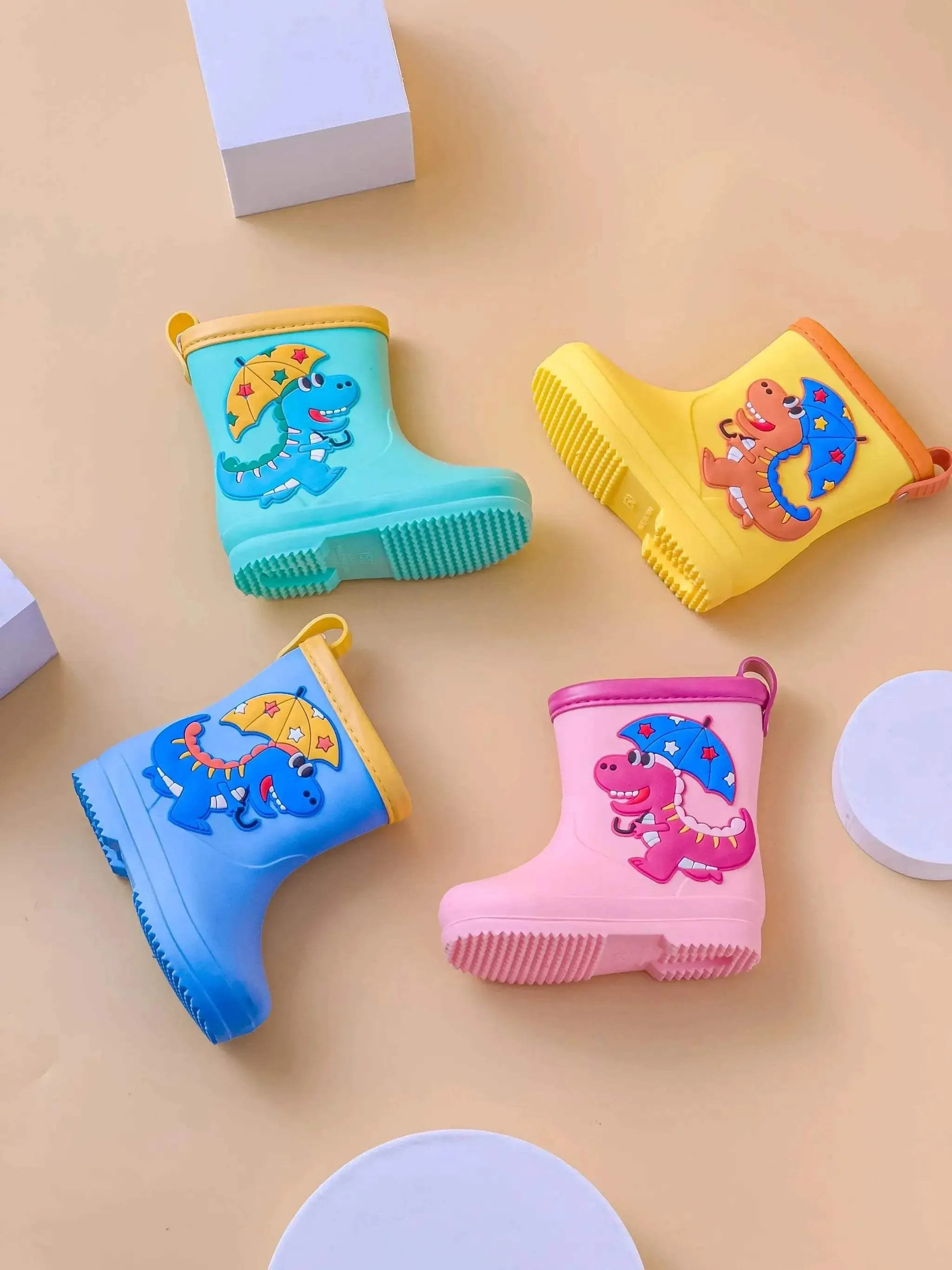 Waterproof Kids Rain Boots Cartoon Design All Season Unisex - Image 5