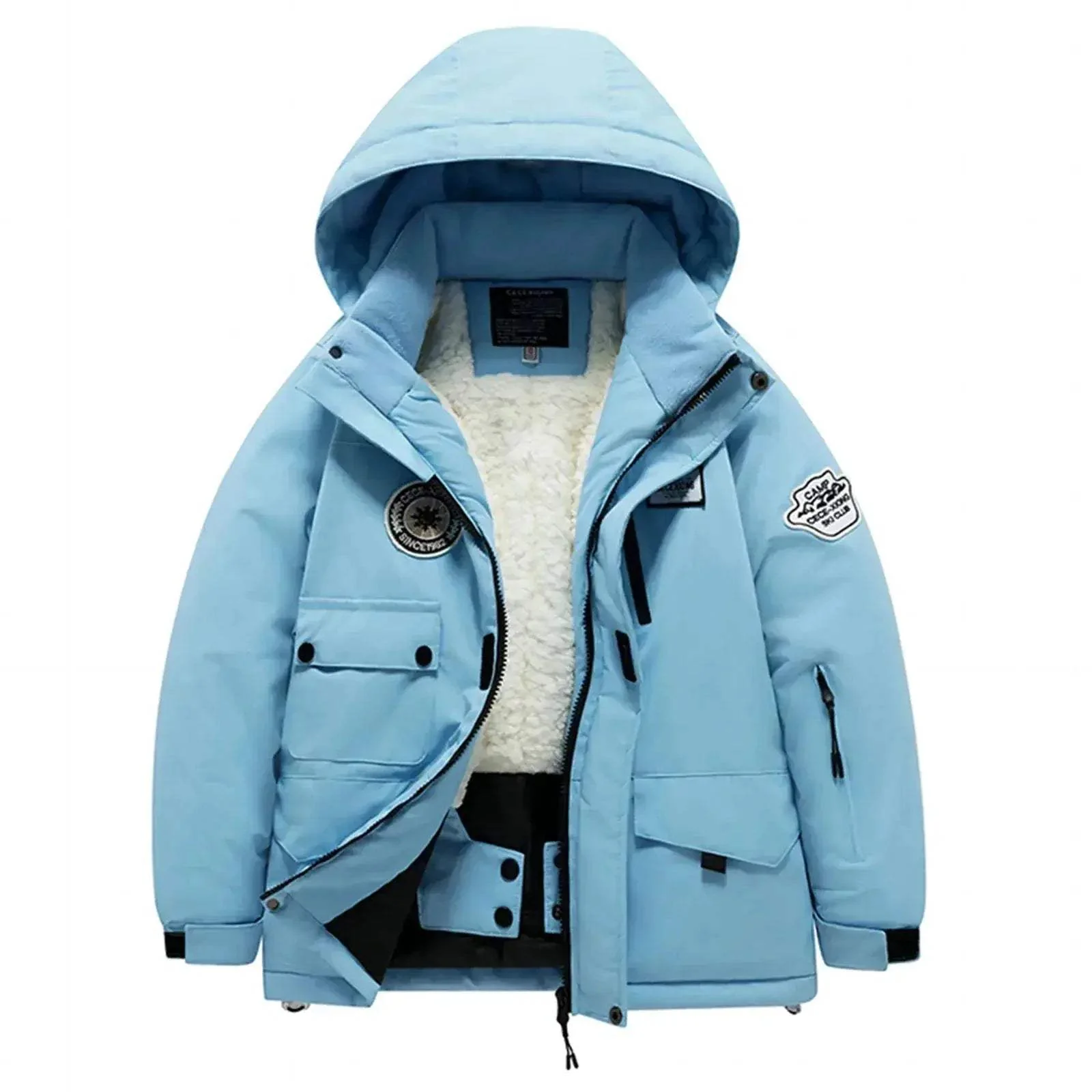 Waterproof Kids Ski Jacket Thickened Warm Winter Gear - Image 6