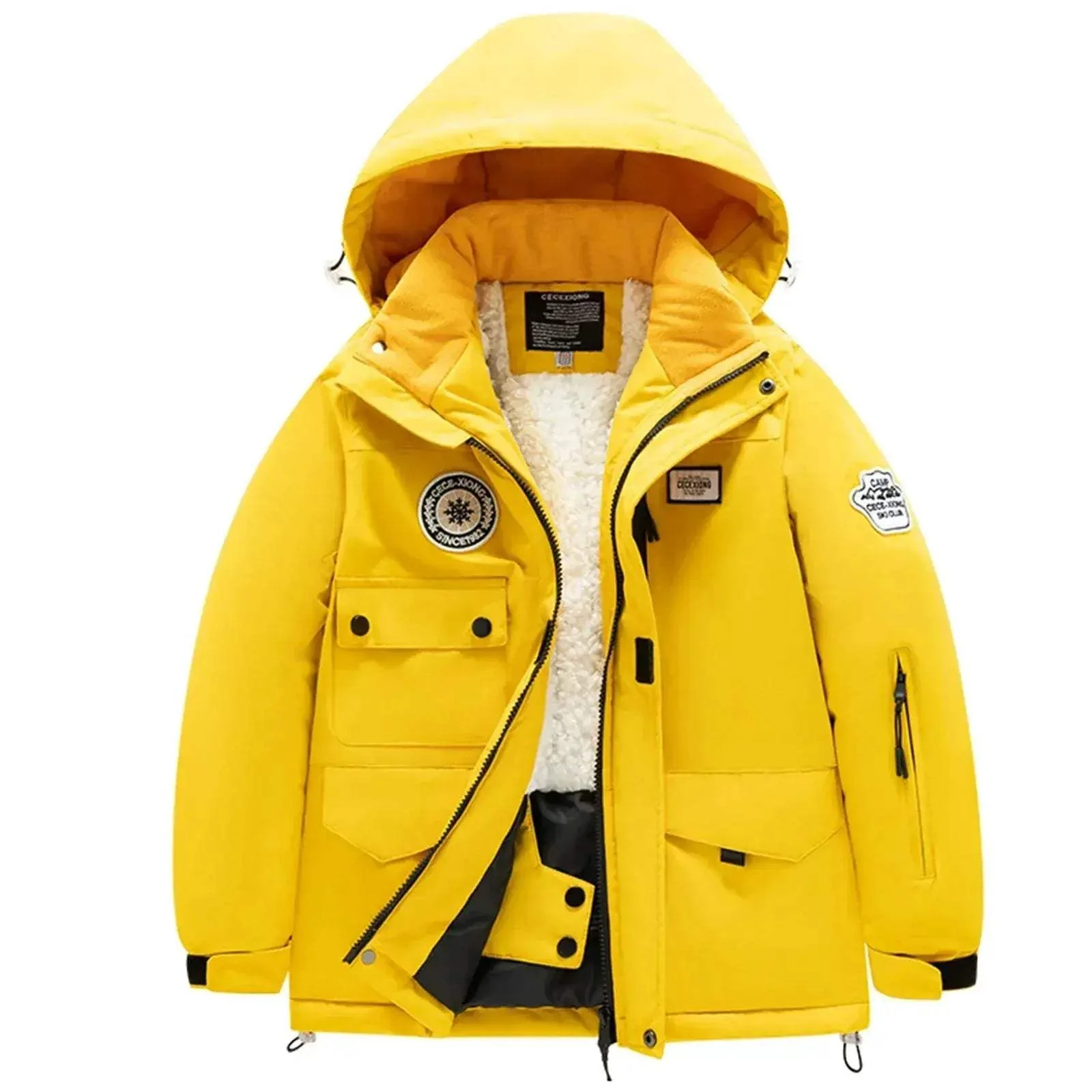 Waterproof Kids Ski Jacket Thickened Warm Winter Gear - Image 8