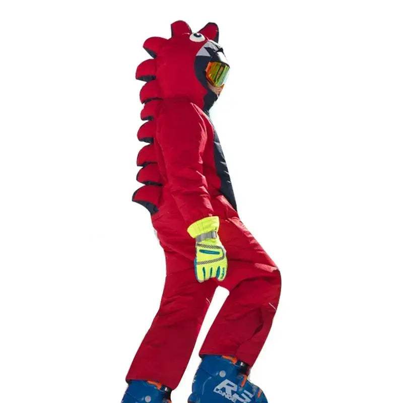 Waterproof Kids Ski Suit Cartoon Dinosaur Unicorn One Piece - Image 6