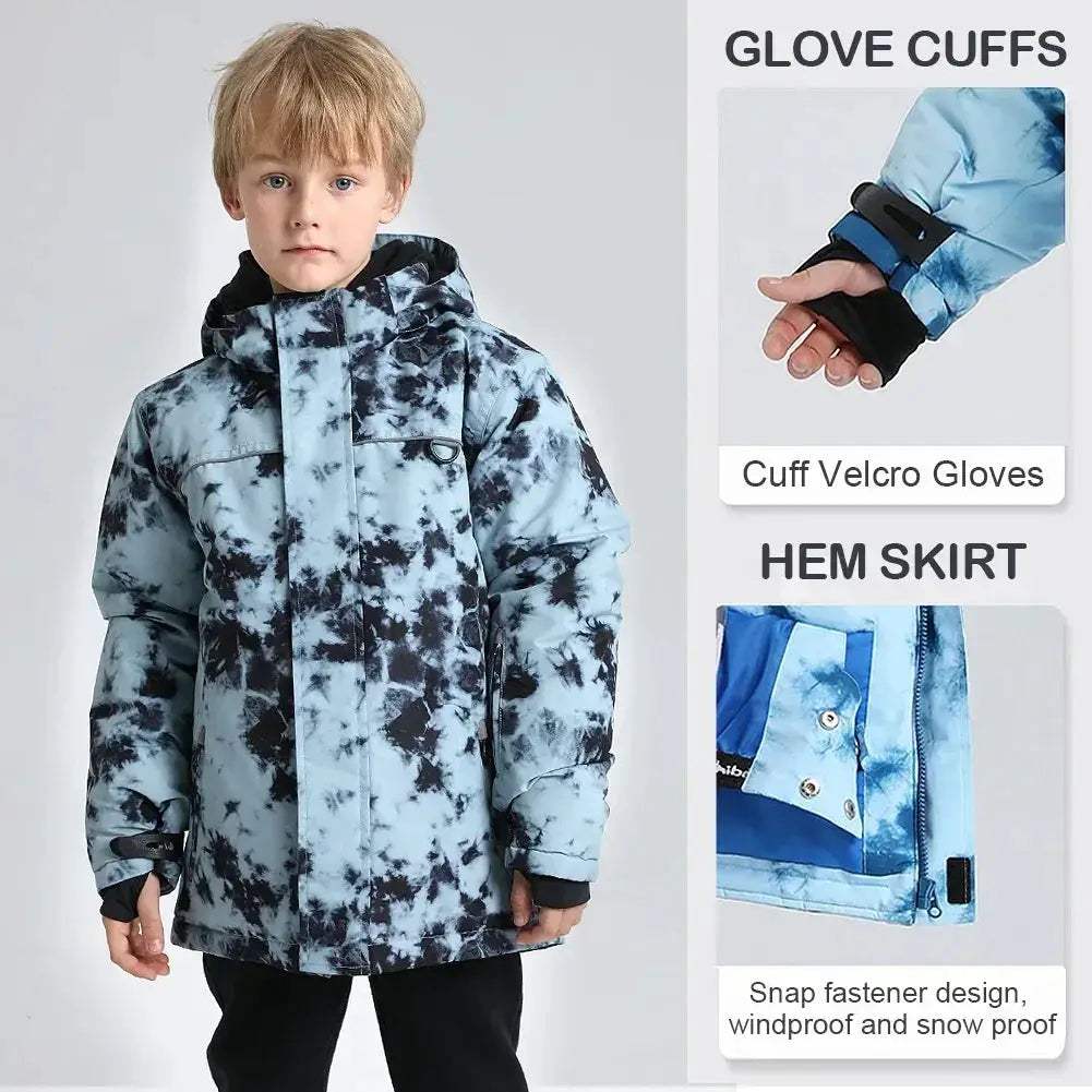 Waterproof Kids Snow Jacket Hooded Warm Winter Coat - Image 6