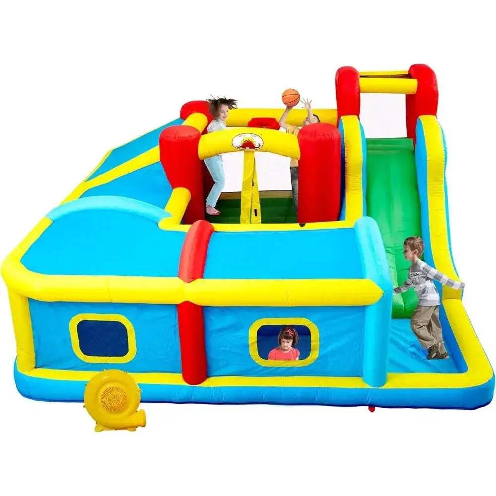 Durable Non Toxic Inflatable Bounce House With Slide And Pool