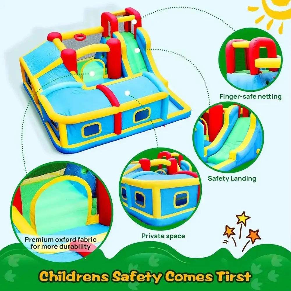 Durable Non Toxic Inflatable Bounce House With Slide And Pool - Image 4