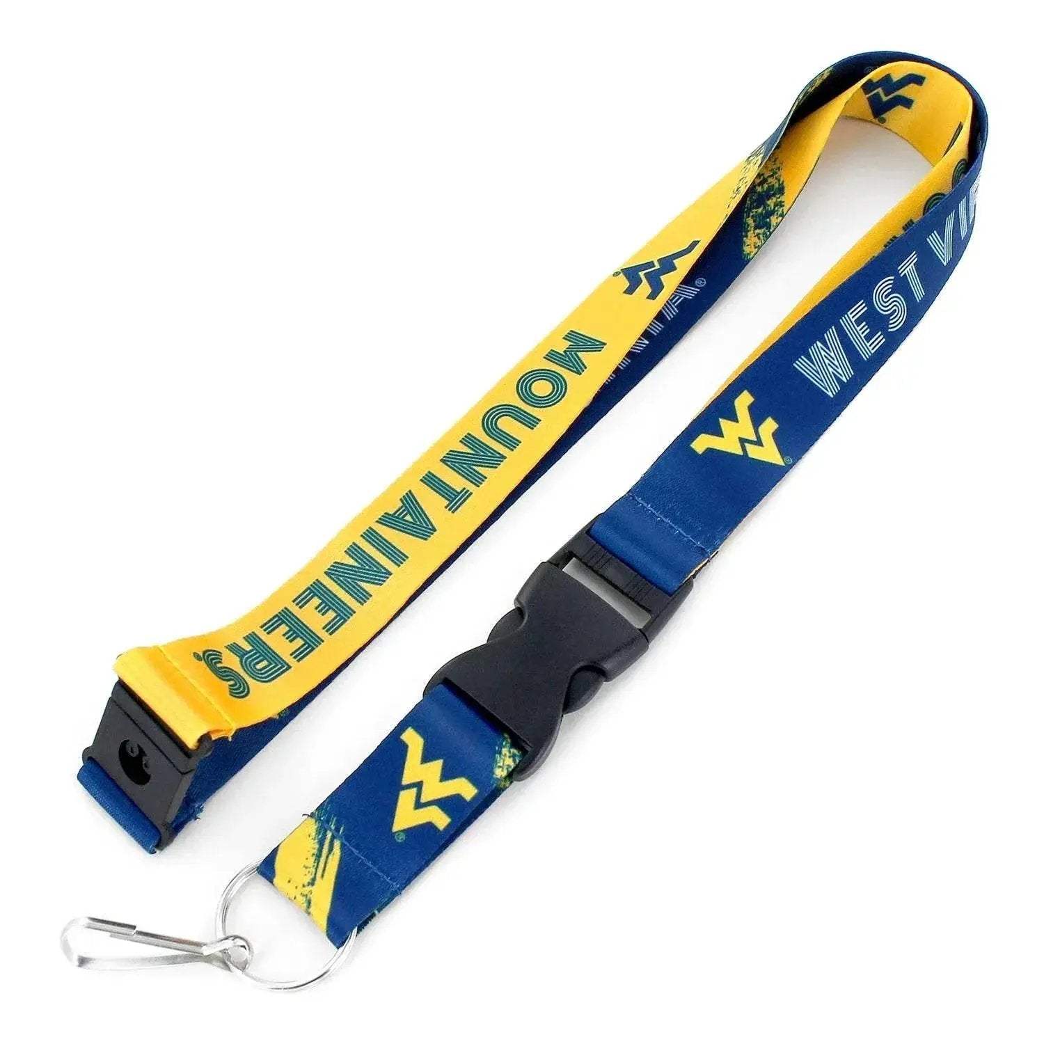 West Virginia Mountaineers Lanyard Crossfade Design