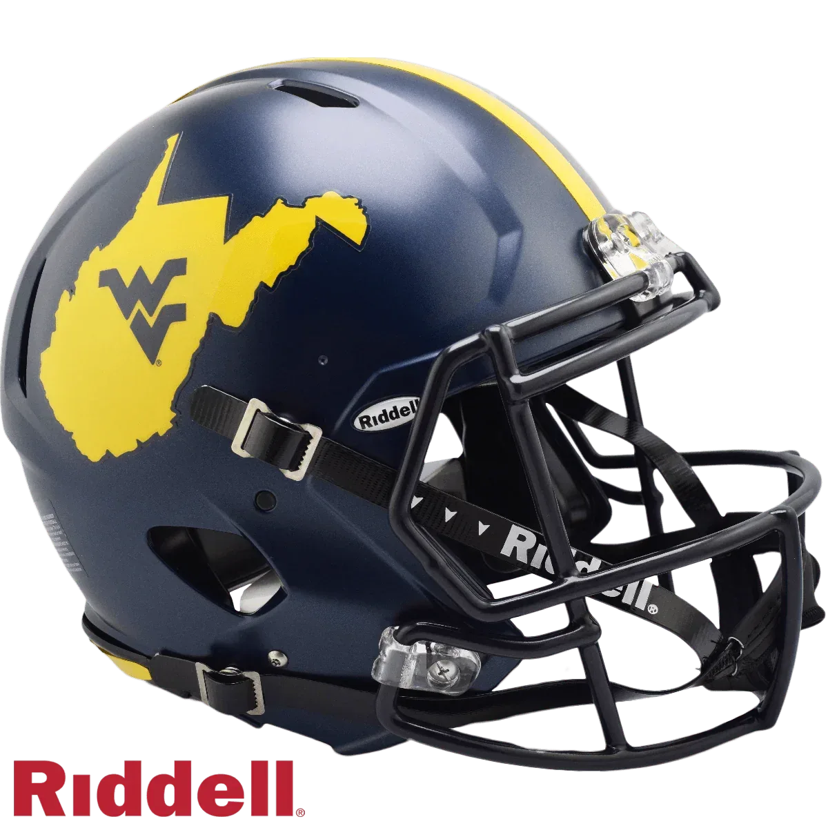 West Virginia Mountaineers Riddell Authentic Speed Helmet