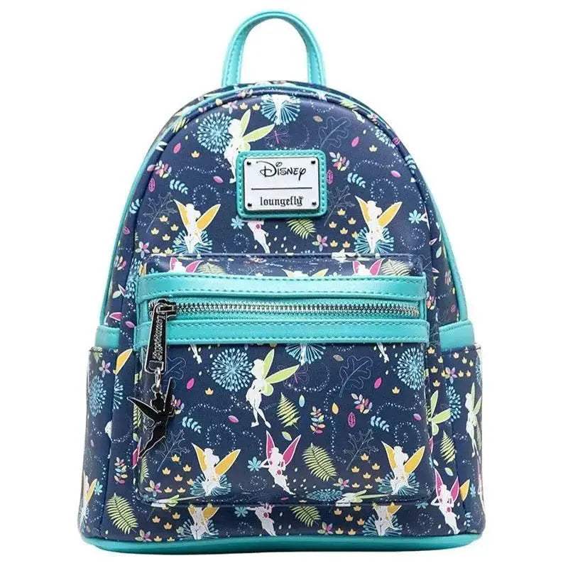 Whimsical Mini Backpack With Double Strap Second Star Glow You Can Fly Teal 70th Anniversary For Women - Image 9