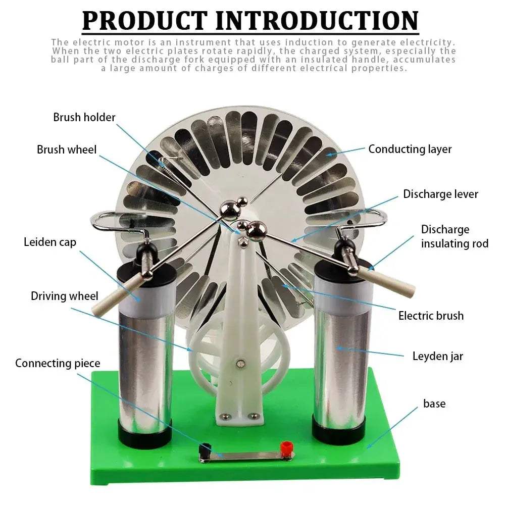 Wimshurst Electrostatic Generator For Educational Physics Experiments - Image 3