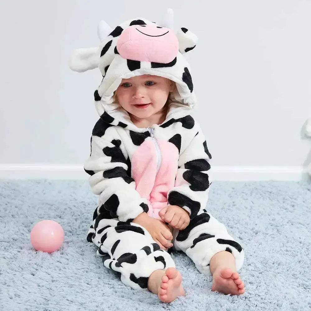 Winter Dragon Kigurumi Baby Romper Unisex Hooded Jumpsuit - Image 33