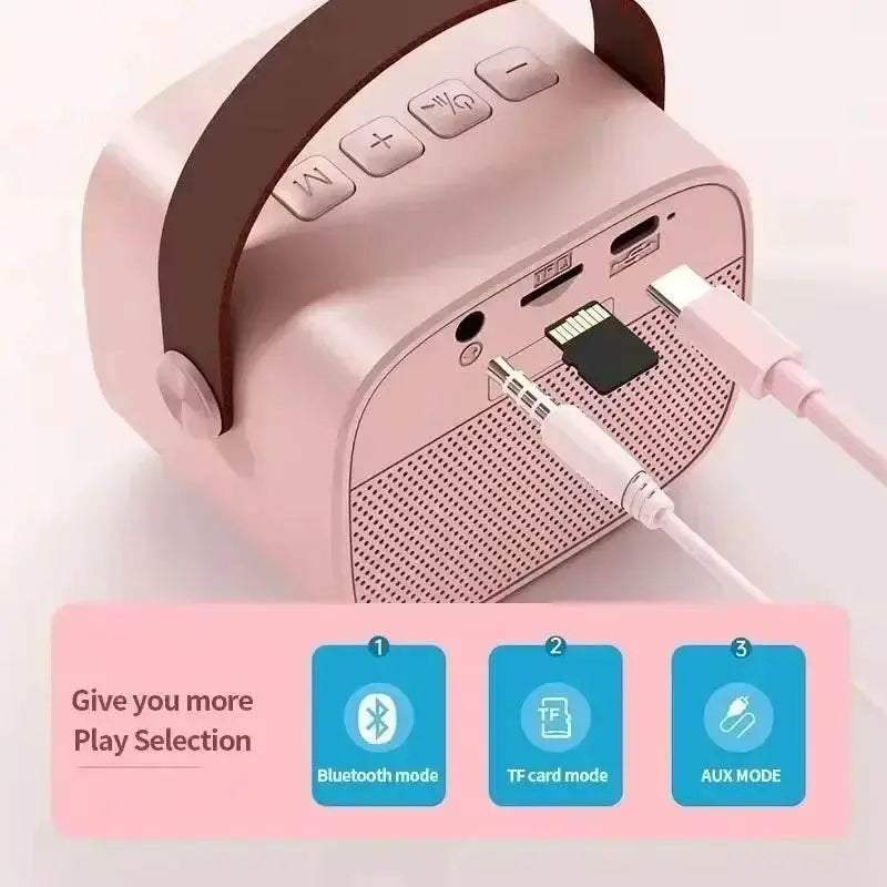 Wireless Dual Microphones Portable Karaoke Machine HomeKTV - Image 5