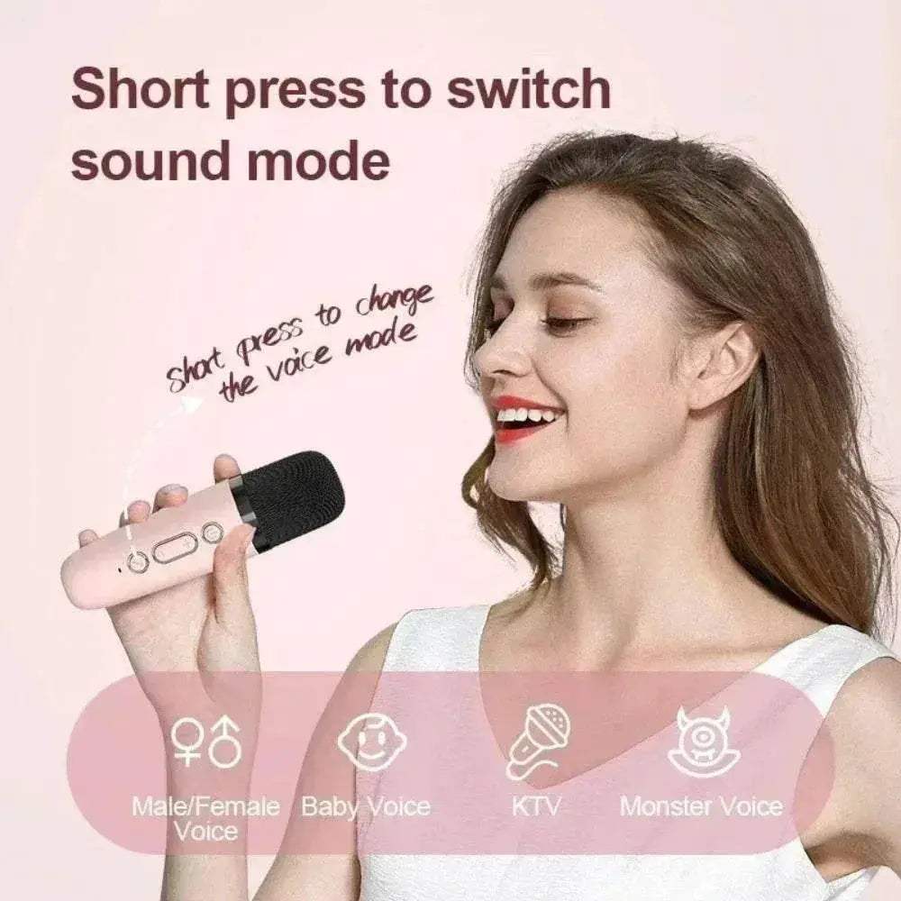 Wireless Dual Microphones Portable Karaoke Machine HomeKTV - Image 8