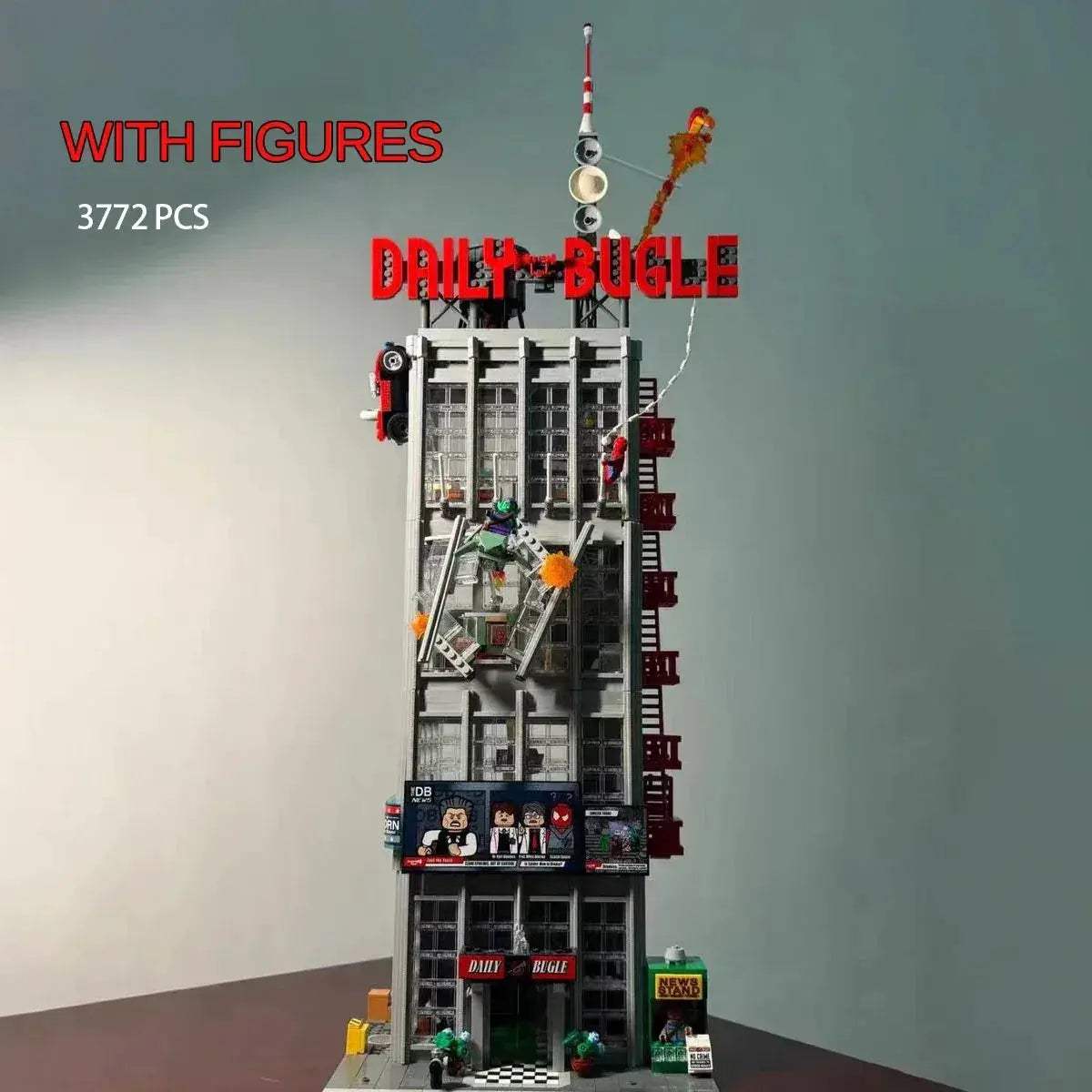 Lego Compatible Daily Bugle Building Blocks With Light