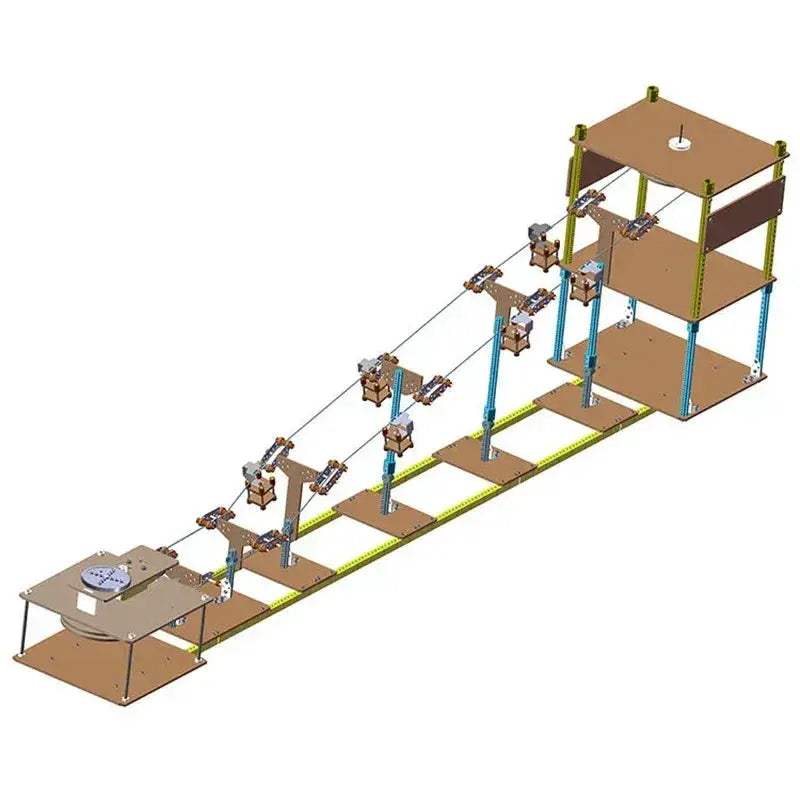 Wooden Cable Car STEM Kit For Kids Educational Fun - Image 2