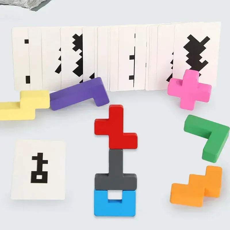 Wooden Shadow Matching Puzzle For Kids Develops Spatial Skills - Image 3