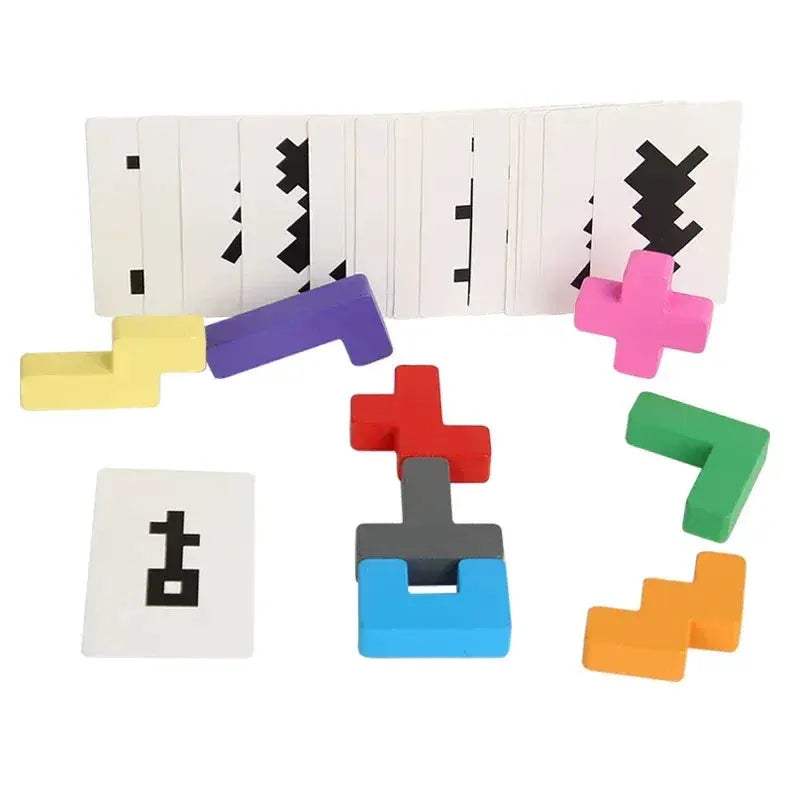 Wooden Shadow Matching Puzzle For Kids Develops Spatial Skills - Image 7