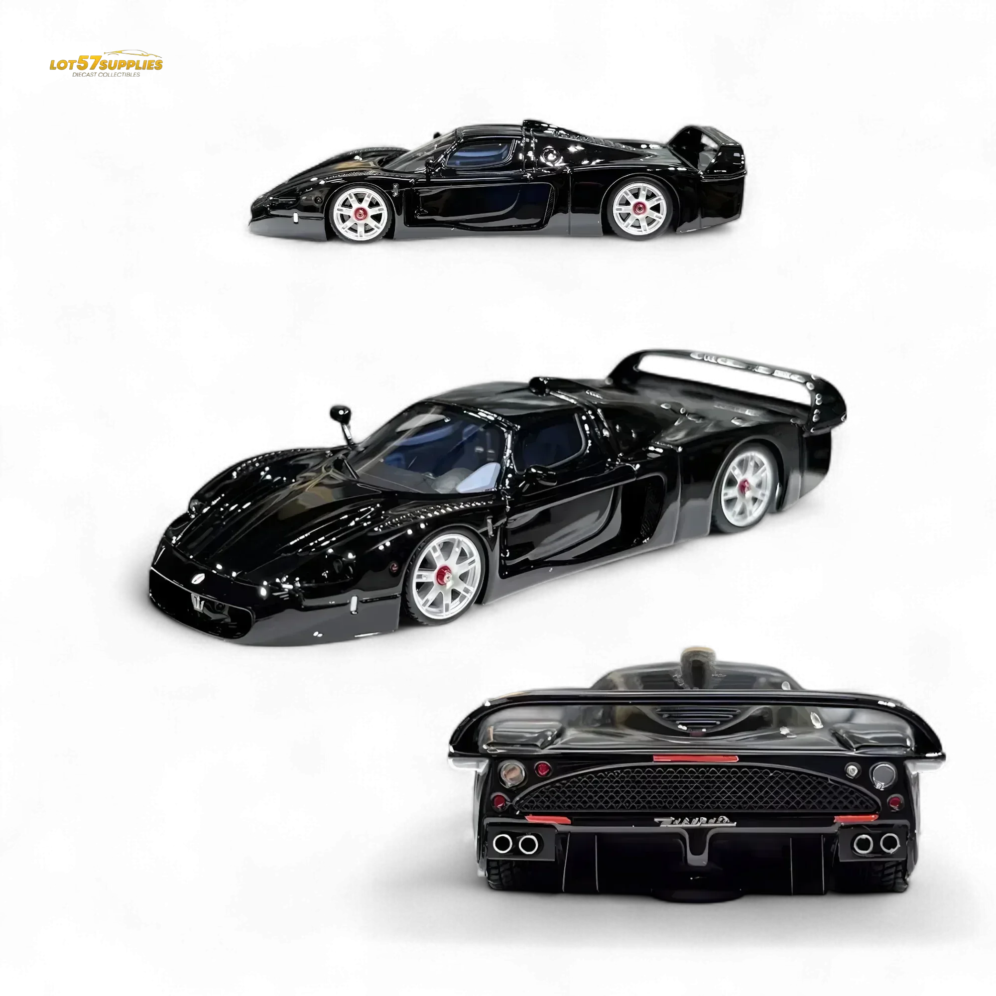 YM Model Maserati MC12 Stradale Corsa Black 1:64