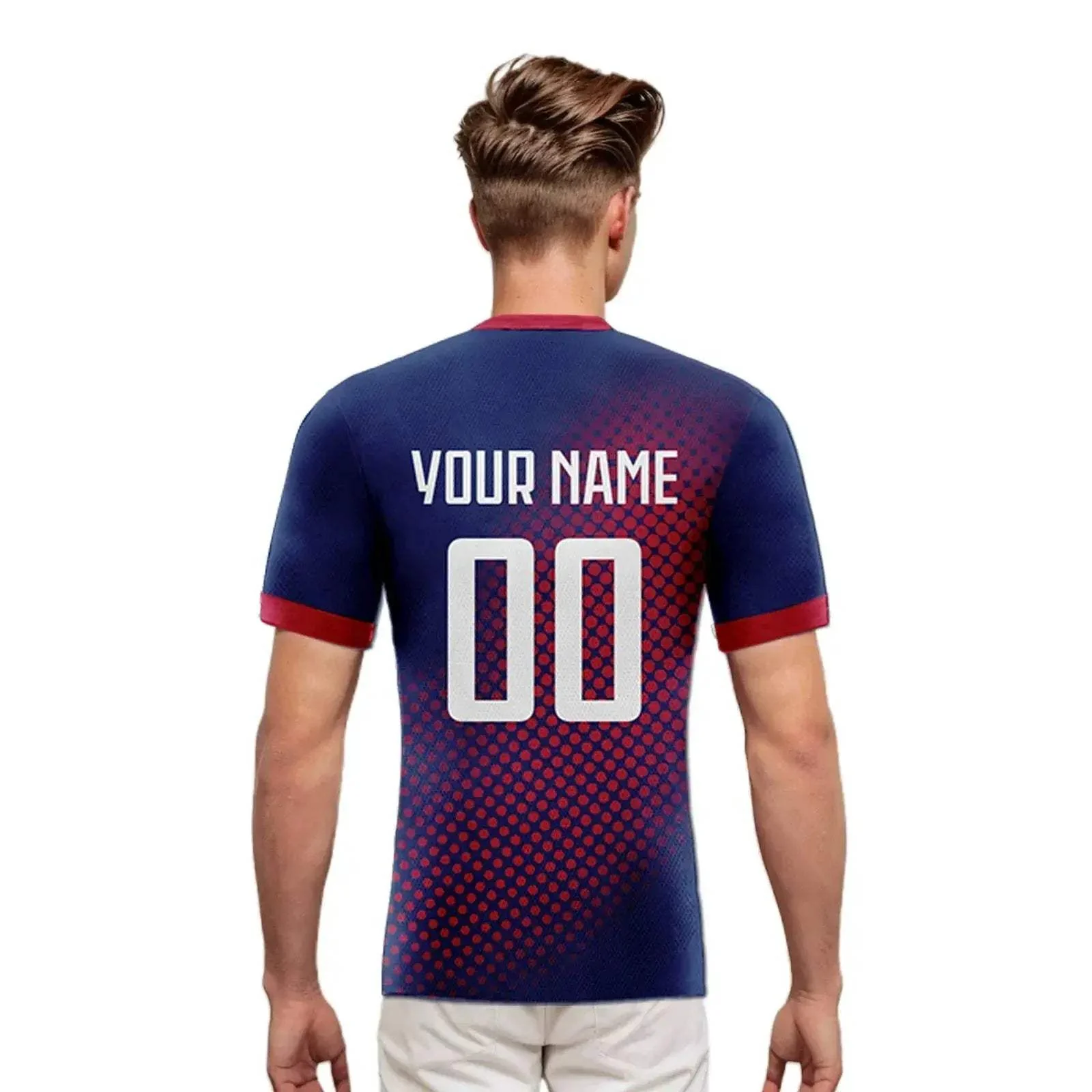 Youth USA Soccer Jersey Custom Name And Number, Quick Dry Polyester Training Shirt, Breathable Unisex - Image 4