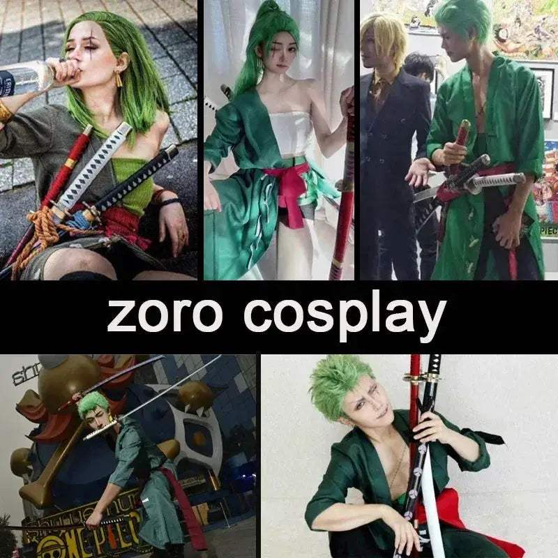 Zoro Swords Set 104cm Handmade Katana Anime Cosplay Free Belt - Image 4