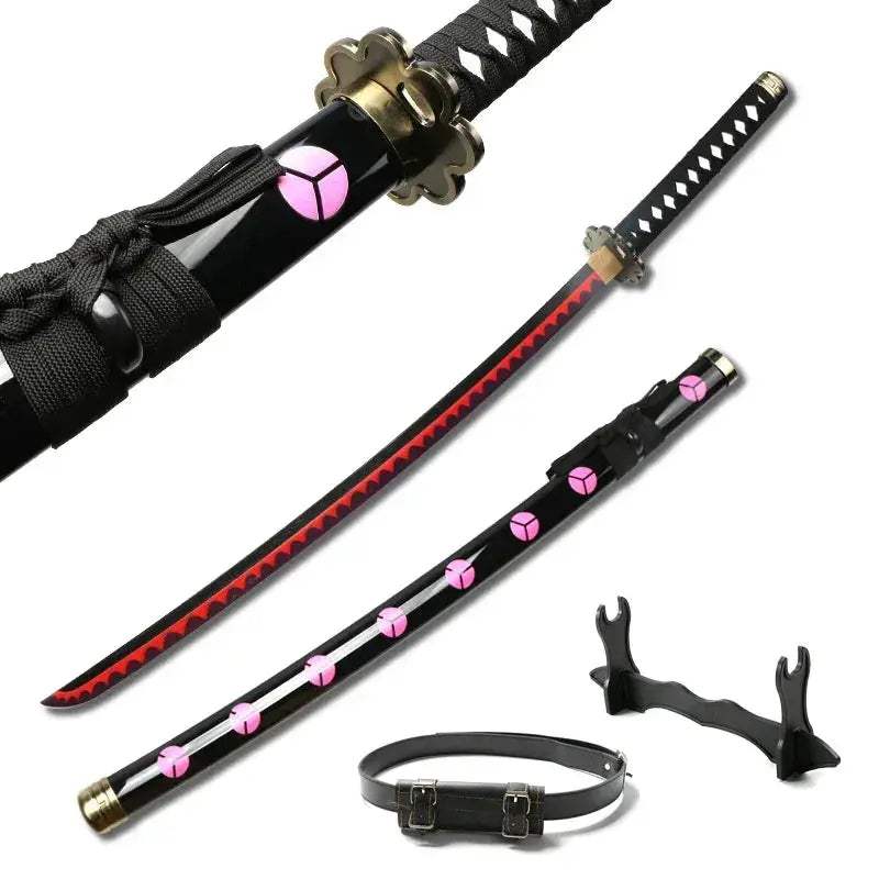 Zoro Swords Set 104cm Handmade Katana Anime Cosplay Free Belt - Image 7