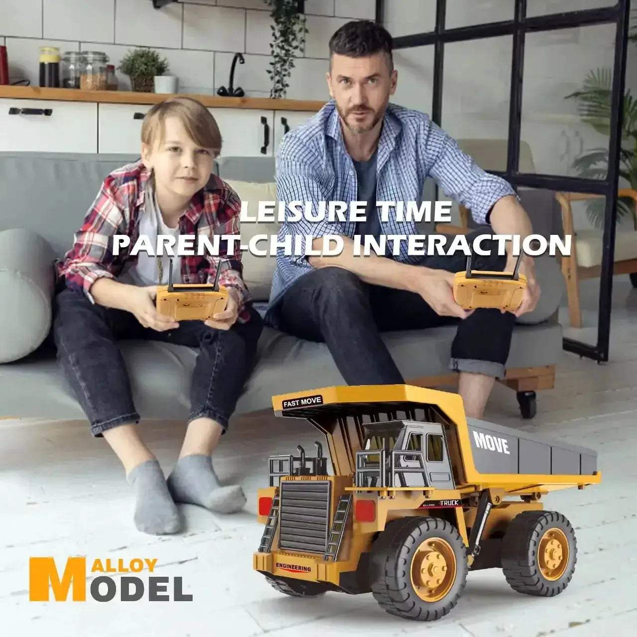 Remote Control Excavator Toy With Alloy Construction For Kids - Image 6